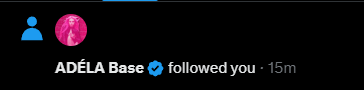 caupenter's tweet photo. omg ADÉLA Base just followed me!! https://t.co/7ahkmwdMq1