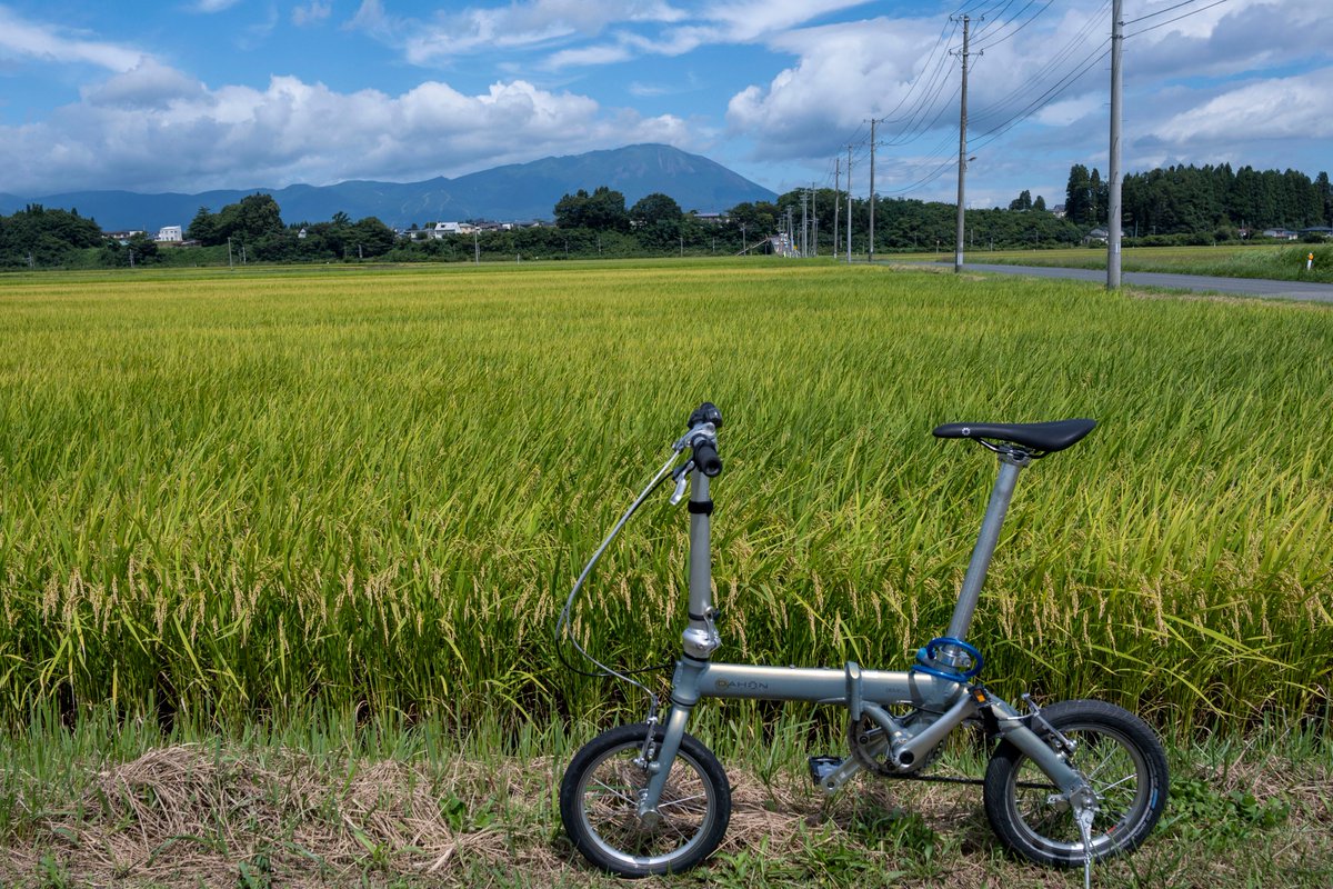 slowerjapan's tweet photo. 岩手県雫石町。久々に旅先で折り畳み自転車に乗った。 https://t.co/ROh7EUp398