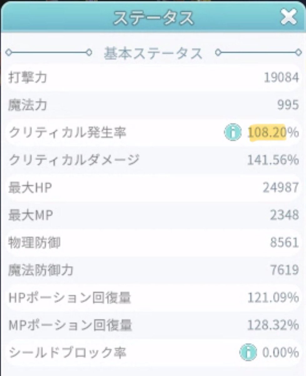chal_sealonline's tweet photo. 魔力や攻撃力上げるより、クリティカル命中(発生率)積んだ方が火力出るかもしれない🤔 https://t.co/vcJB5FAbkE