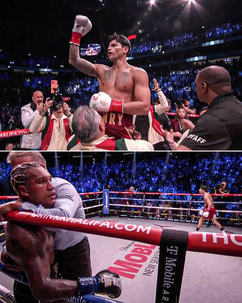 ESPNRingside's tweet photo. AND STILL 🏆

RYAN GARCIA STOPS CONOR BENN IN THE SECOND ROUND 😱

WHAT A PERFORMANCE FROM GARCIA 🔥 #GarciaBenn https://t.co/Eo7nXwNEPq