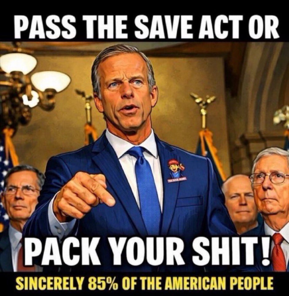 jjauthor's tweet photo. Fire @LeaderJohnThune 
Fire @LeaderJohnThune 
Fire @LeaderJohnThune 
Fire @LeaderJohnThune 
Fire @LeaderJohnThune 
Fire @LeaderJohnThune 
Fire @LeaderJohnThune 
Fire @LeaderJohnThune 
Fire @LeaderJohnThune 
Fire @LeaderJohnThune 
Fire @LeaderJohnThune 
Fire @LeaderJohnThune

Pass the Save America Act!