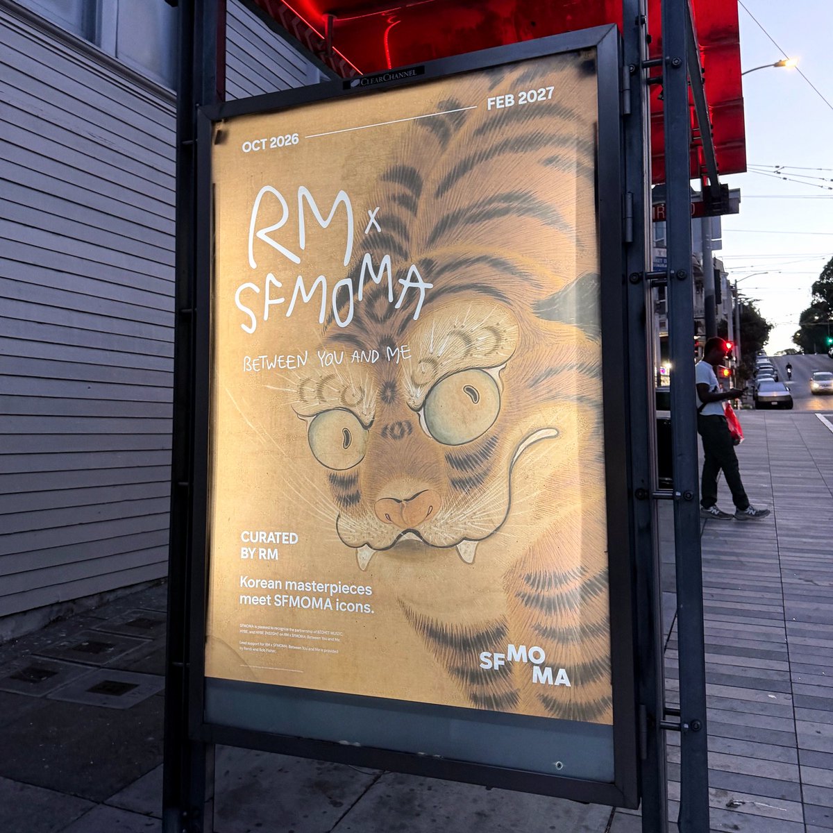 bbinamorolll's tweet photo. exhibit promo for the bday boy 🥳 #RMxSFMOMA https://t.co/10s8l7N6Ms