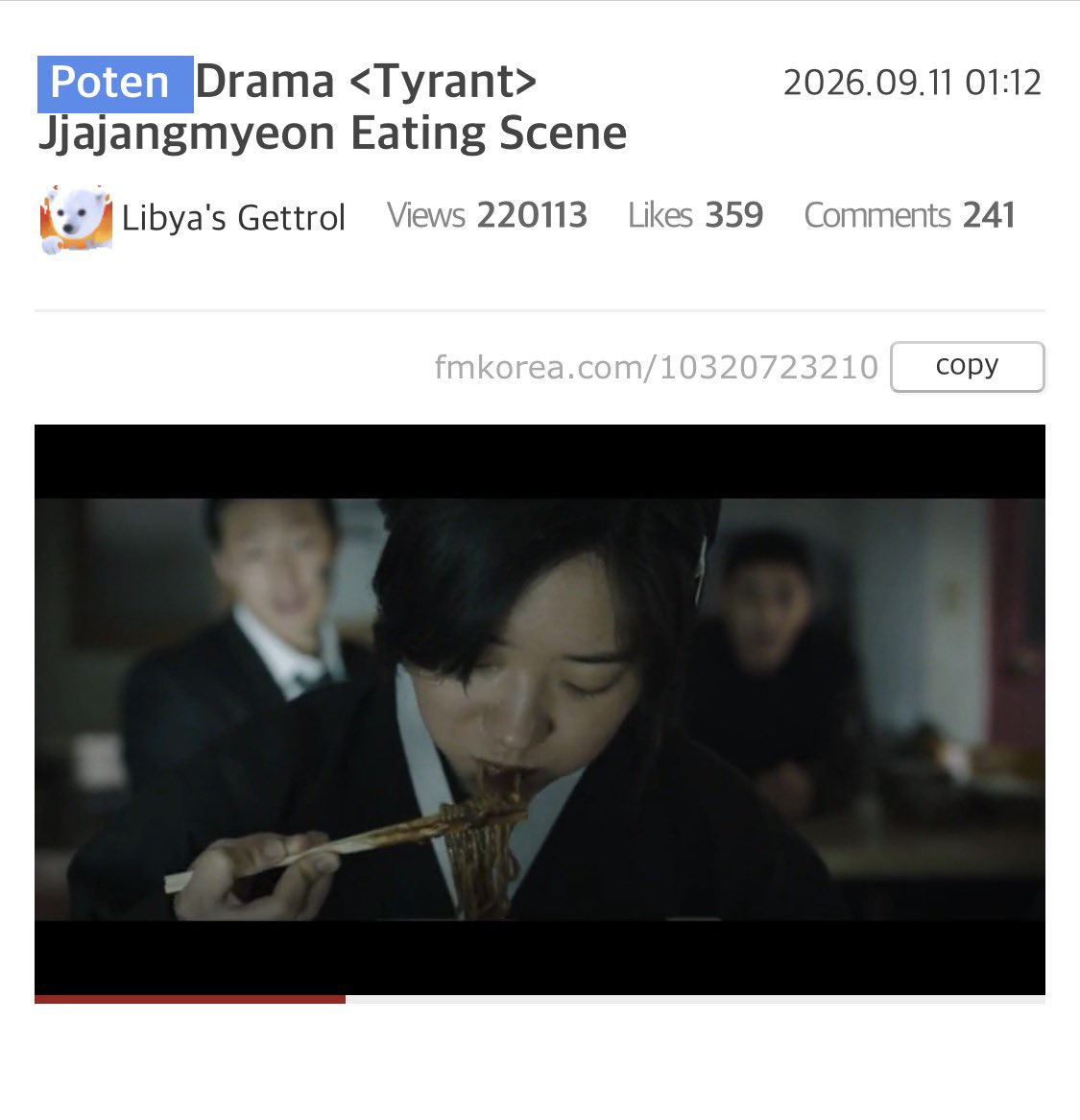 seon__holic's tweet photo. No wonder The Tyrant made it into D+ Koreaโs Top 10 TV Shows on the 10th and 11th. Knetz have been talking about a scene from The Tyrant, and itโs getting quite a bit of buzz. 220k views and 241 comments.
๐ฌ https://t.co/gFwvtMeUjk
#ํญ๊ตฐ #TheTyrant #๊น์ ํธ #KimSeonho https://t.co/8qgHnzT1zz