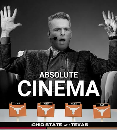 TexasLonghorns's tweet photo. ABSOLUTE CINEMA 🎬

#HookEm https://t.co/VHQxYSlUcc