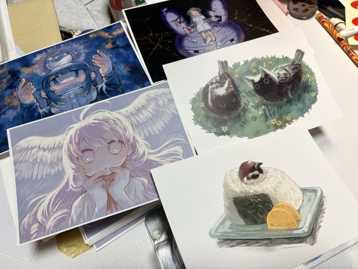 kezuru_'s tweet photo. オリジナルポストカード展『+P 21』
参加します！

日時
9/14（月）〜9/20（日）11:00～19:00（初日　16:30から）
札幌市中央区北1条西1丁目 札幌市民交流プラザ2F SCARTSスタジオ２ 

加筆して刷った10種類、前に出したのと合わせて20種類です。
スペースno:A-066、067です。
よろしくね～

#plusP21 https://t.co/5JVDTK40nT