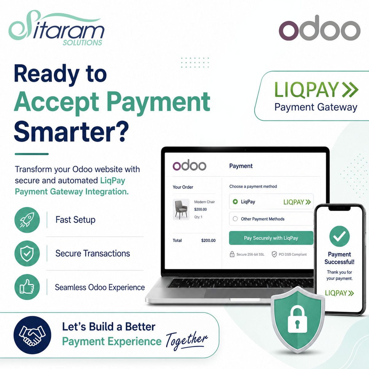 SitaramSolution's tweet photo. Accept LiqPay payments directly in your Odoo checkout, keep payment status synchronized, and give customers a smoother online payment experience.
https://t.co/ikuFycdI9V
#SitaramSolutions #Odoo #ERP #OdooPartner #OdooServices #LiqPay #PaymentGateway #PaymentIntegration https://t.co/EhjLyXNXfg