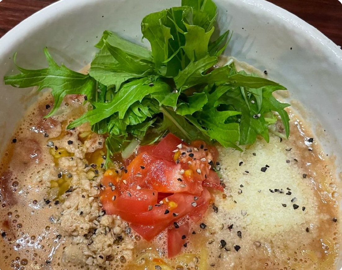 ramen_yagi's tweet photo. 期間限定トマト麺🍅
10月31日まで🎑
#ラーメンやぎ 
#トマトラーメン 
#シントリコツ https://t.co/VwJvl8zxbD