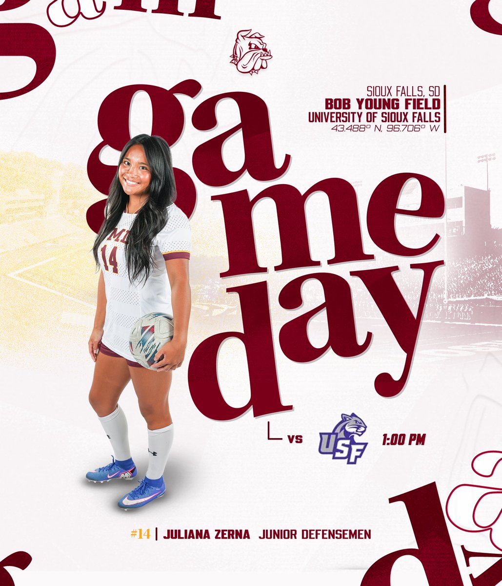 UMDSoccer's tweet photo. Soccer Sunday.

📍: Sioux Falls, SD
🆚: Sioux Falls
⏰: 1:00 p.m.
💻: https://t.co/AVqXY993eK
📊: xhttps://usfcougars.com/sidearmstats/wsoc/summary https://t.co/7NEdswKQDG