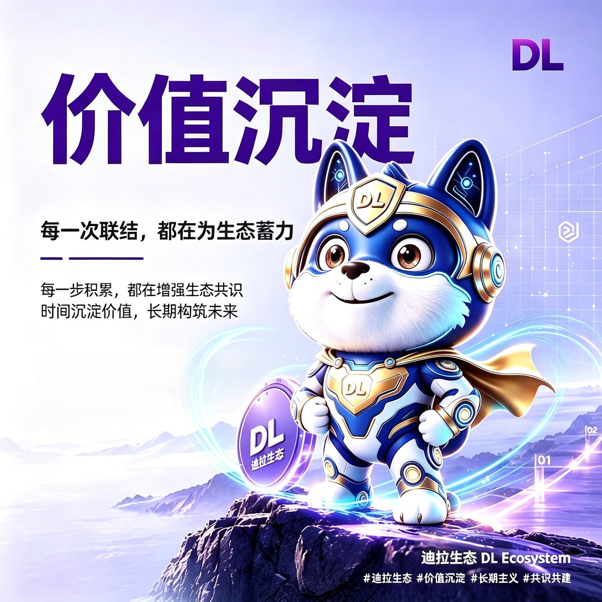 sky1814947's tweet photo. 💎 价值，需要时间沉淀
 
🧬 从一次联结，到持续共建
🧬 从点滴积累，到生态成长
 
时间沉淀价值，长期构筑未来。🌟
 
#迪拉DL #价值沉淀 #长期主义 #共识共建 https://t.co/UN7AcP9NnG