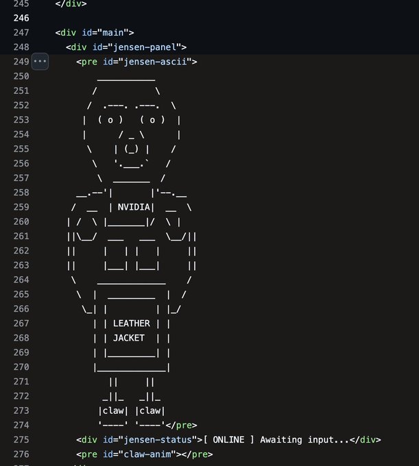 PiouPio22401701's tweet photo. This is Genny. Holy shit! Nvidia has a meme hidden inside their Github. It's their real Github and they meme'd Jensen
Paired with Nvidia. Name is given too. ROBOJENSEN
https://t.co/qN5bwftEX8 https://t.co/31Cg8GaD3G