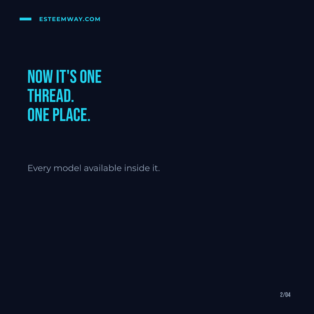 EsteemWay's tweet photo. Twelve tabs open. The answer's in one of them.

Buried under eleven other half-finished conversations I forgot to close.

Now it's one thread. Every model, inside it.

I stopped searching my own history.
https://t.co/oJK20aoCJm

#GenAI https://t.co/Lw6ZOUvpNH