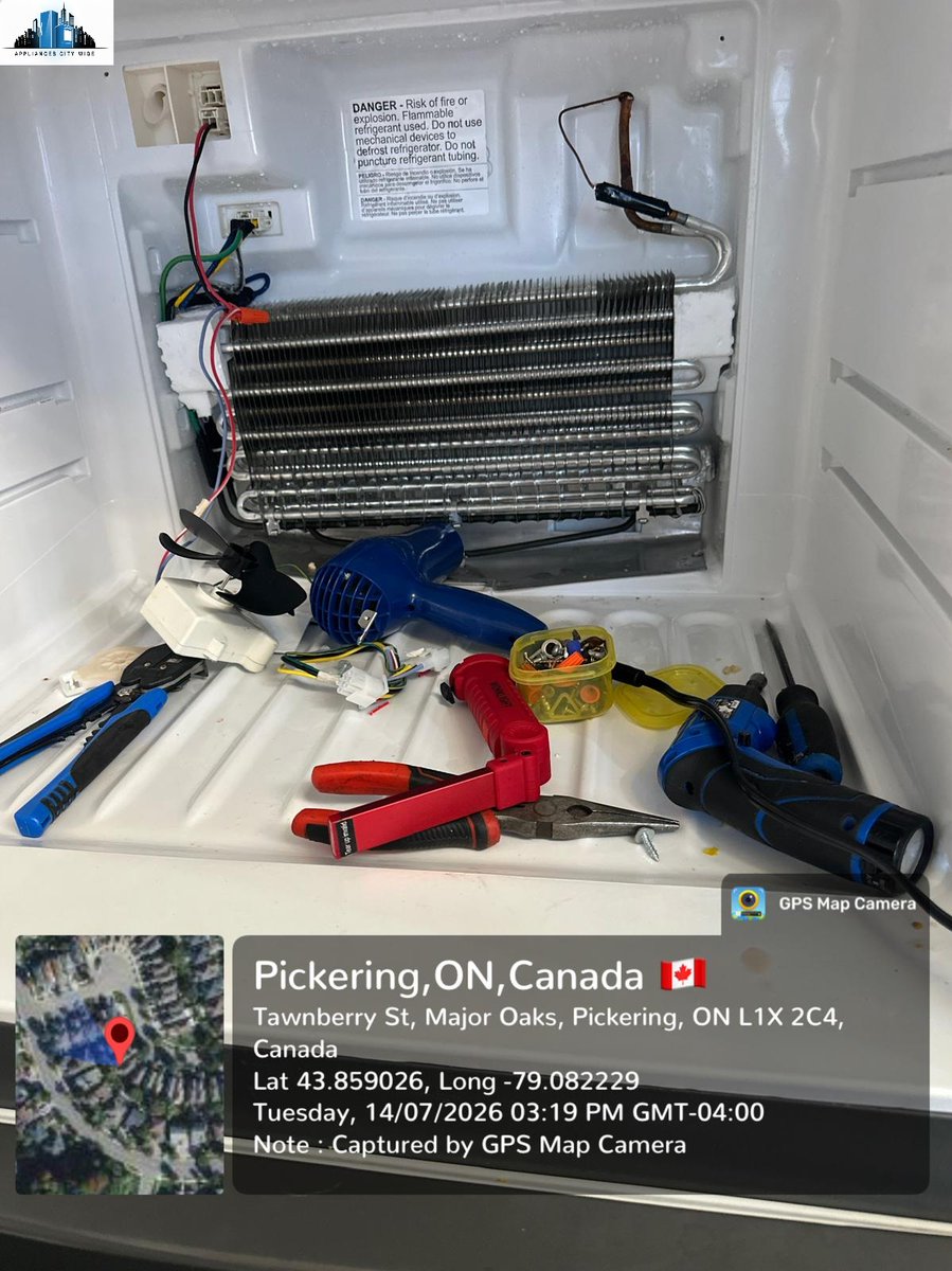 ACitywide's tweet photo. 🔧Refrigerator repair in Pickering, ON!
Our latest service job involved hands-on work inside the refrigerator, including access to the internal fan and evaporator area.
@ACitywide has served the GTA since 1993.
📞4164363182
💻https://t.co/u5PfaKYmH5

#FridgeRepair #Pickering https://t.co/Fo97BkAQQY