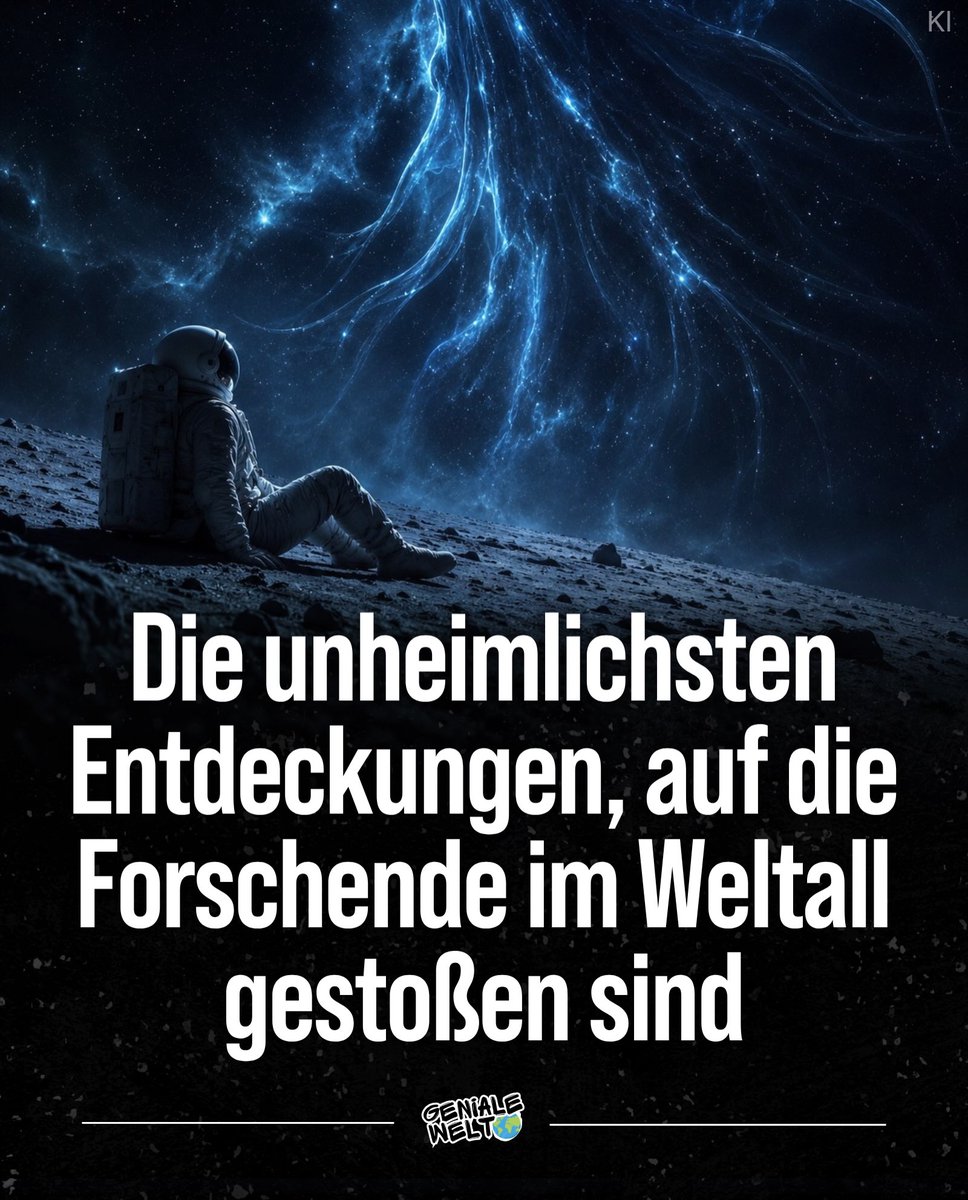 ConsuelaWag46d's tweet photo. Photo by Geniale Welt on August 26, 2026. May be an image of text that says "Die unheimlichsten Entdeckungen, auf die Forschende im Weltall gestoßen sind GENIALE WELT". https://t.co/vH9xm9aVUh