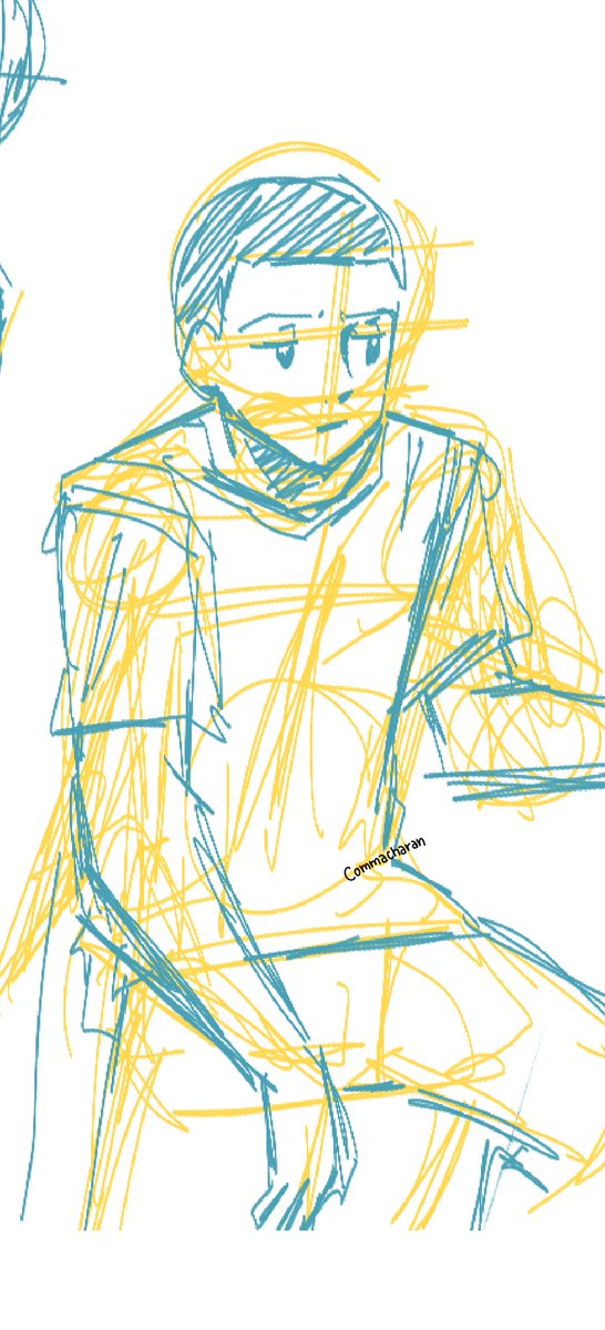commacharan_ok's tweet photo. Today's sketch practice

#練習画 #artwt #イラスト好きな人と繋がりたい #創作男子 #男性イラスト https://t.co/ln3QteVve5