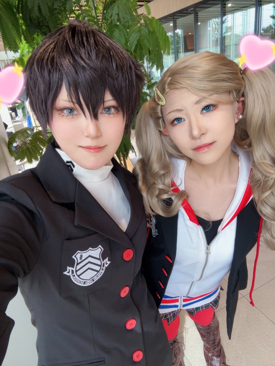sijimi_syo's tweet photo. #��ンサツコス  #シンサツコス4
念願のペルソナ5！ぺご主くんで居るよ〜❣️
杏aimaaちゃん@amazake_appare と❣️
おデートだよ〜🥳🥳💖✨✨ https://t.co/SnMo446W3D