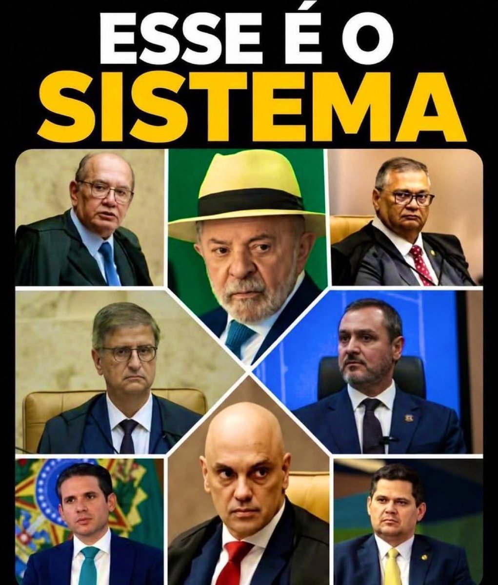 rubenbaratta's tweet photo. ⚠️ SISTEMA PODRE

Este é o sistema que precisa cair para o Brasil 🇧🇷 voltar a ser livre! https://t.co/rw9CZfYVCU
