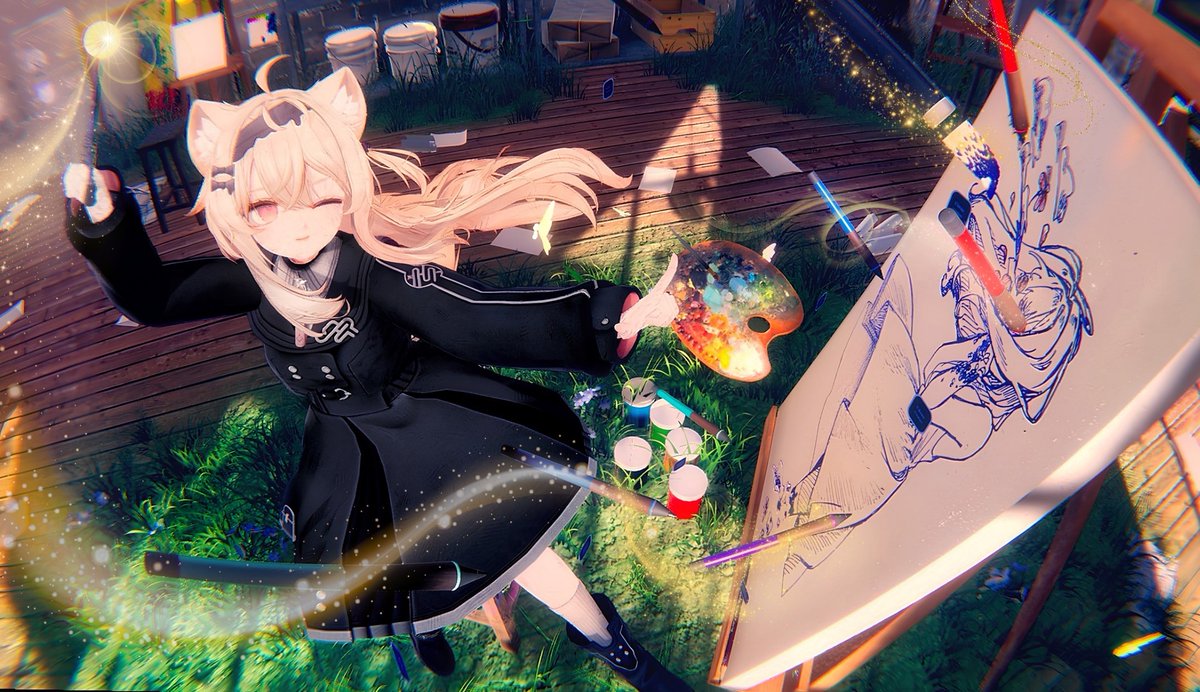 MOVA_1025's tweet photo. 『魔法使いのアトリエ』
#Eku3D #エク1周年フォトコン #VRChat https://t.co/P3Ds1eHhgK