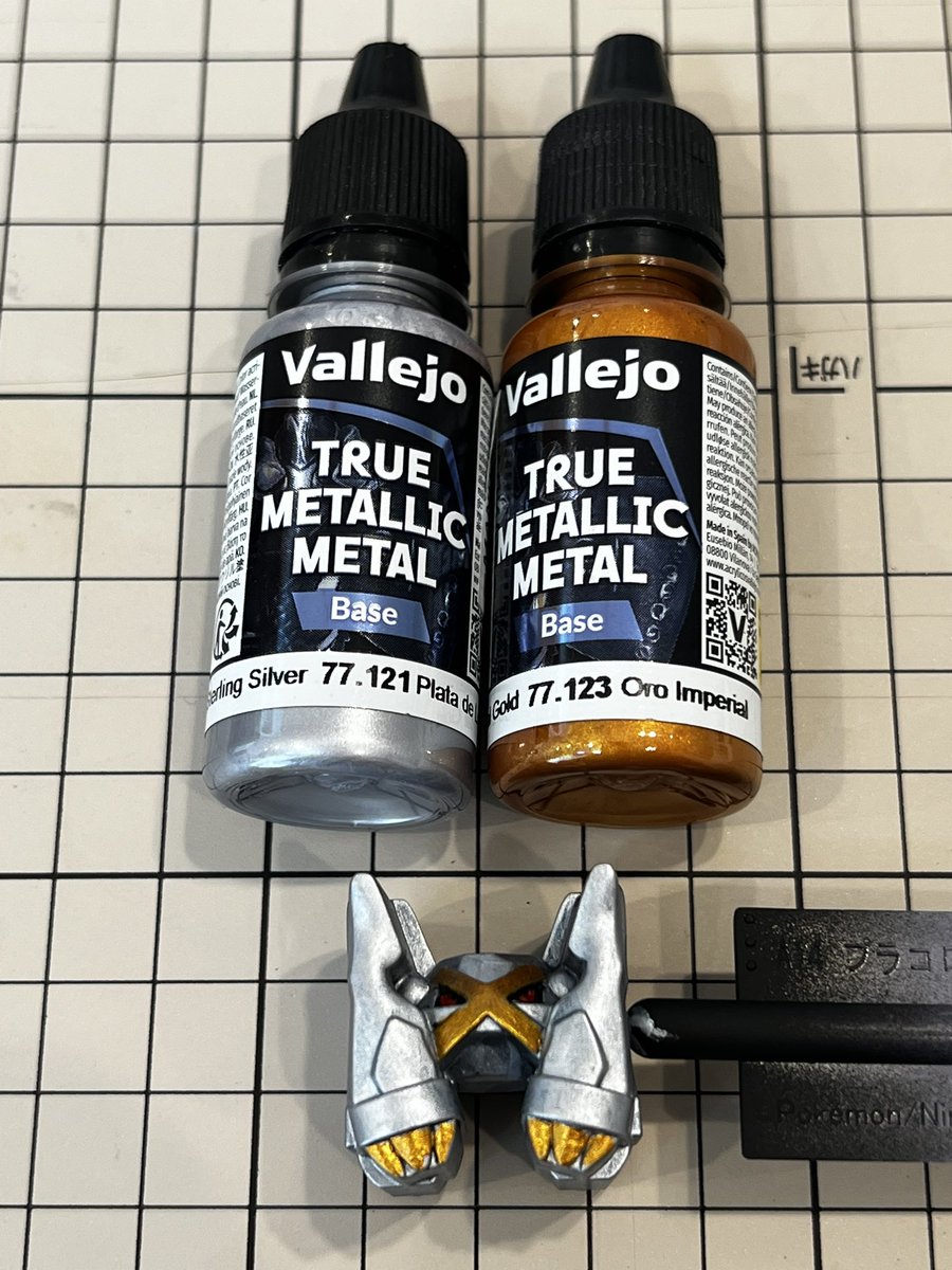 unp0126's tweet photo. メタグロスは色違いが好きなんだよなー
ファレホのスターリングシルバーとインペリアルゴールド使いました
#プラコロ #ファレホ #Vallejo https://t.co/vFFpeXP2sC