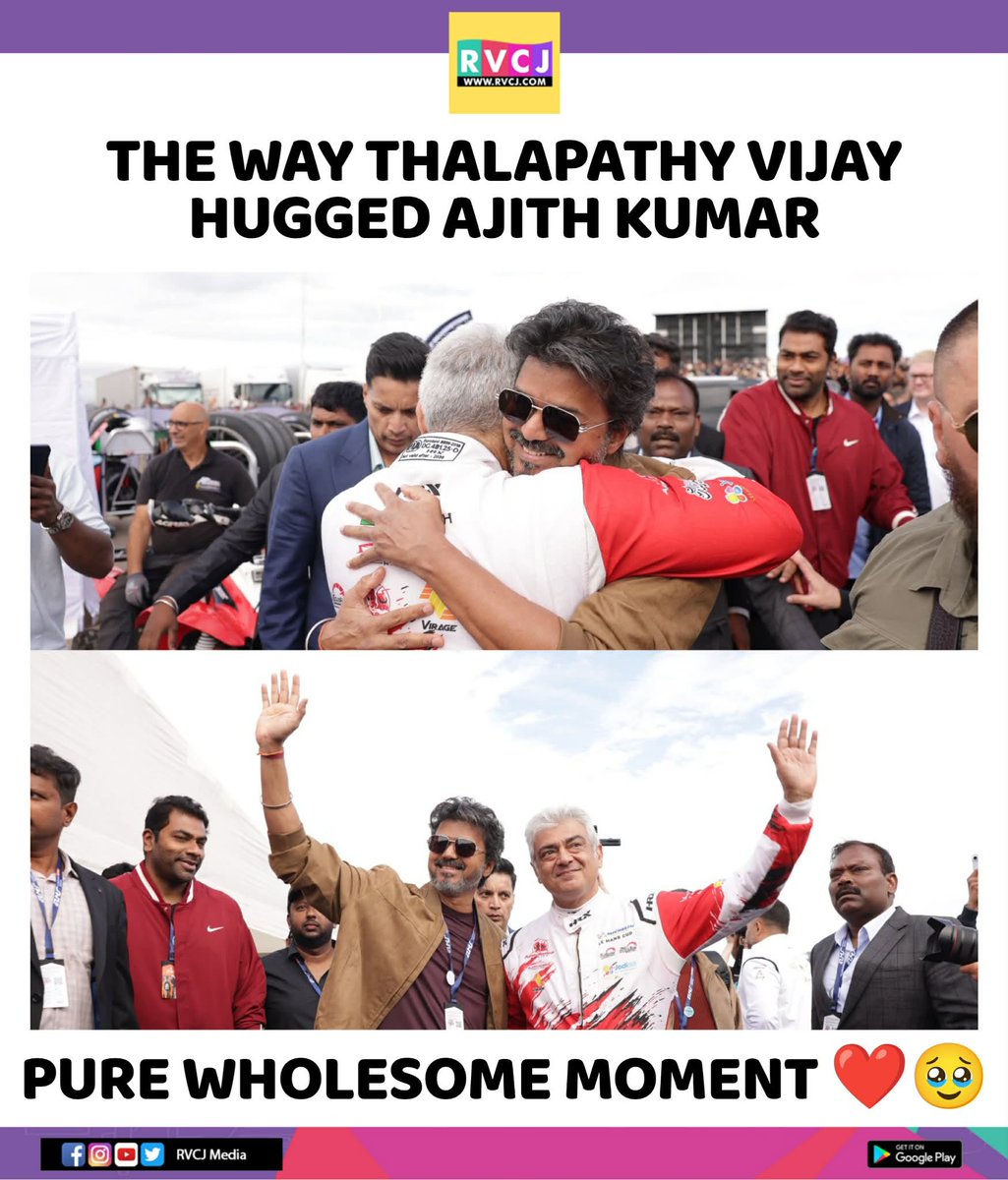 RVCJ_FB's tweet photo. Thalapathy Vijay and Thala Ajith Kumar ❤️ https://t.co/BXJg5dZRUn