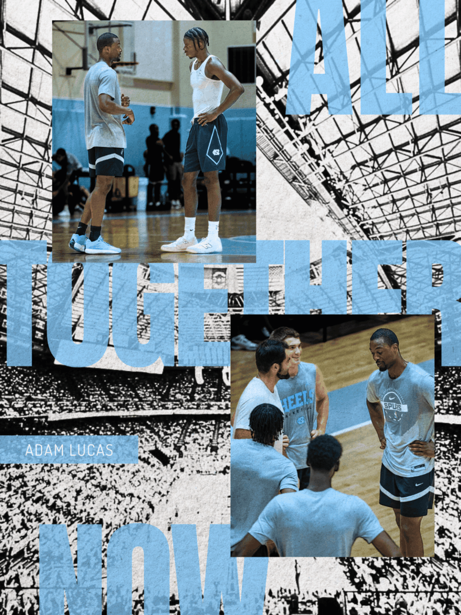 jadamlucas's tweet photo. This weekend's @UNC_Basketball family reunion weekend had it all: laughs, a few tears, a challenge to this year's team...and even an unscheduled microphone takeover from a likely culprit.

https://t.co/NncpZEQzD9 https://t.co/yIZ4T7QS65
