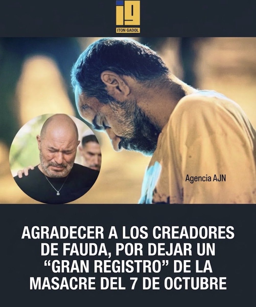 Itongadol's tweet photo. Gracias, thanks !! Fauda 5 ❗️
Agradecer a los creadores de FAUDA, por dejar un “gran registro” de la masacre del 7 de octubre para las futuras generaciones.  
AM ISRAEL JAI 

@lioraz @issacharoff @FaudaOfficial 
@netflix #Israel #Hamas #Gaza #FAUDA https://t.co/vR3HcoTMJk
