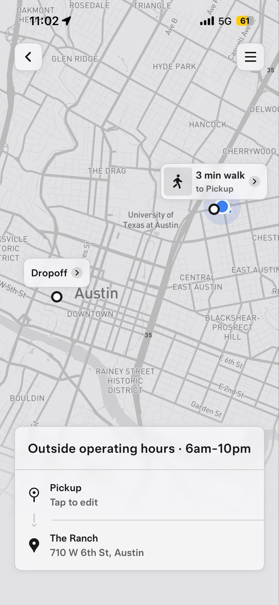 TheShxdowBull's tweet photo. Elon I have it set but I can’t call the ride? https://t.co/C0AymFhAmf