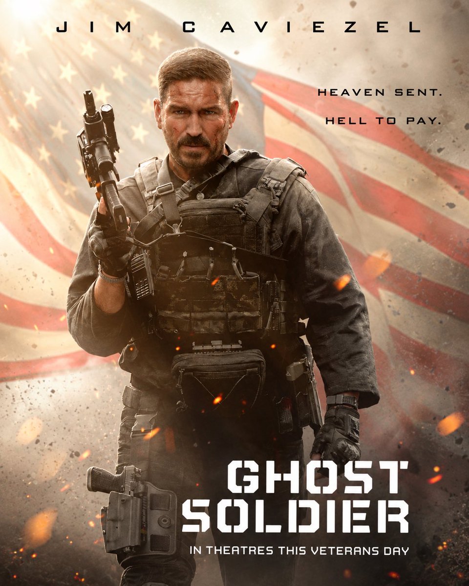 reallycaviezel's tweet photo. Now in theaters Veteran’s Day! 
11.11.26

HEAVEN SENT
HELL TO PAY https://t.co/AFpdV6TaSV