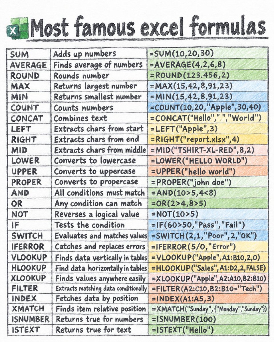 timetooffice's tweet photo. Mastering MS Excel formulas easily

#excelformula #ExcelForBeginners #officelife https://t.co/Wk4e0YdXZ4