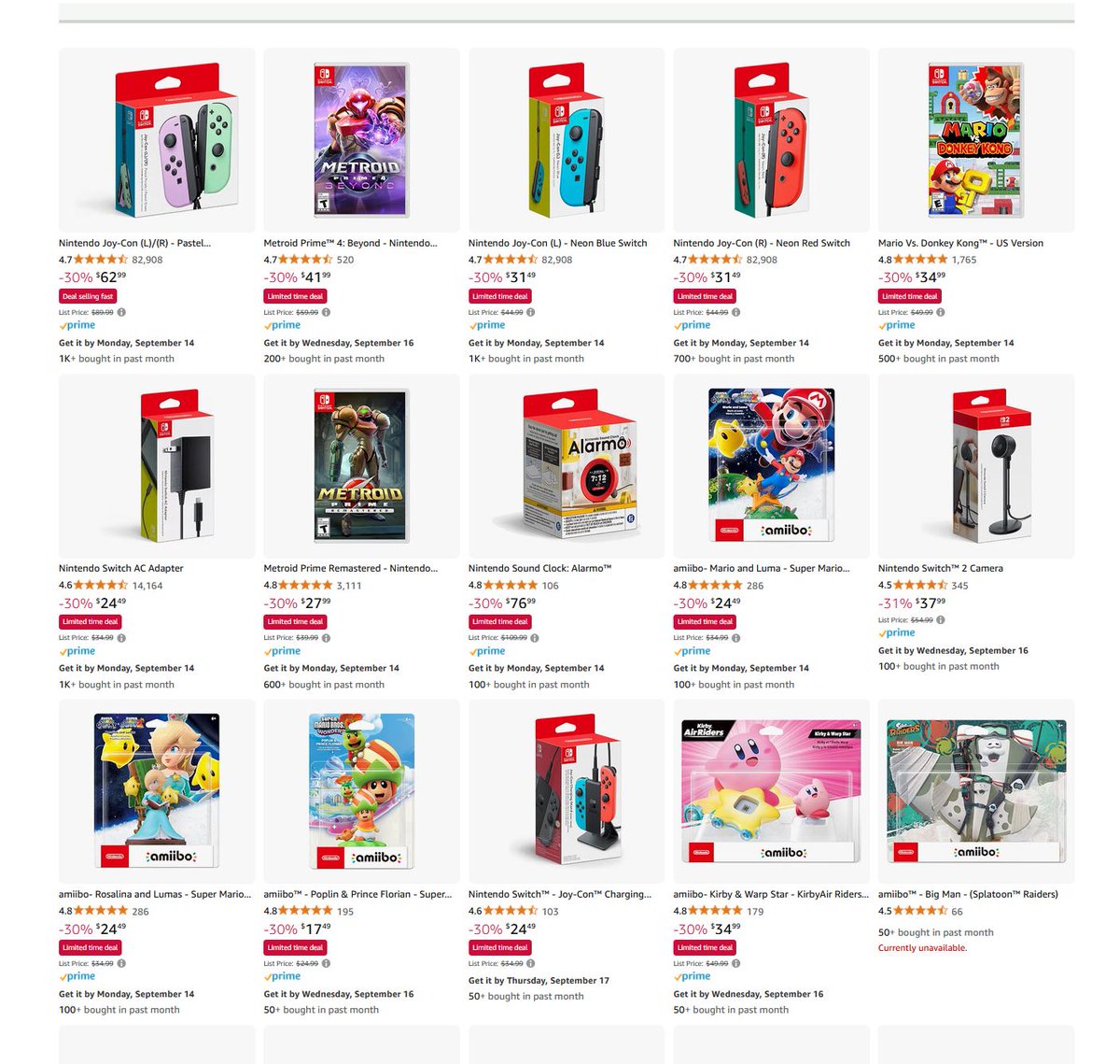videogamedeals's tweet photo. Nintendo Customer Appreciation Sale via Amazon (Prime Eligible). #ad https://t.co/T3svDvuxgP https://t.co/KwB4lpdTuG