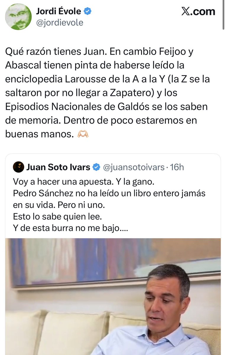 mejoreszasca's tweet photo. ZASCA!!!!!!!!!!! de @juansotoivars a @jordievole https://t.co/99pPk3hfO6