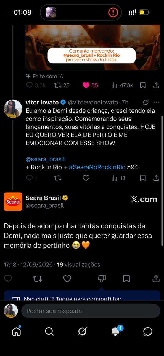 vitdevonelovato's tweet photo. @rafasliva tava explicadinho onde? usaram engajamento dos lovacts o dia todo, todos os meus tuites nesse post foram sobre A DEMI e eles responderam comentário que falava sobre isso. 

ainda usando artigo pessoal de “bora ouvir SUA música de cara pro palco” https://t.co/kAhP4tz6Pc