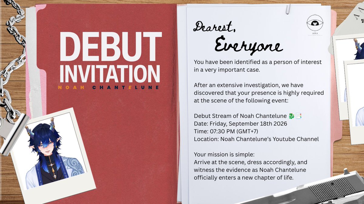 nouchante's tweet photo. The stars have aligned.
The gates are open.
And somewhere beyond them, someone is already waiting to rise and shine.

Consider this is your invitation.
Signed with love, Noah.

#DebutInvitation ✦ #VTuberID ✦ #VTuberUprising https://t.co/jQOsB1I1fZ