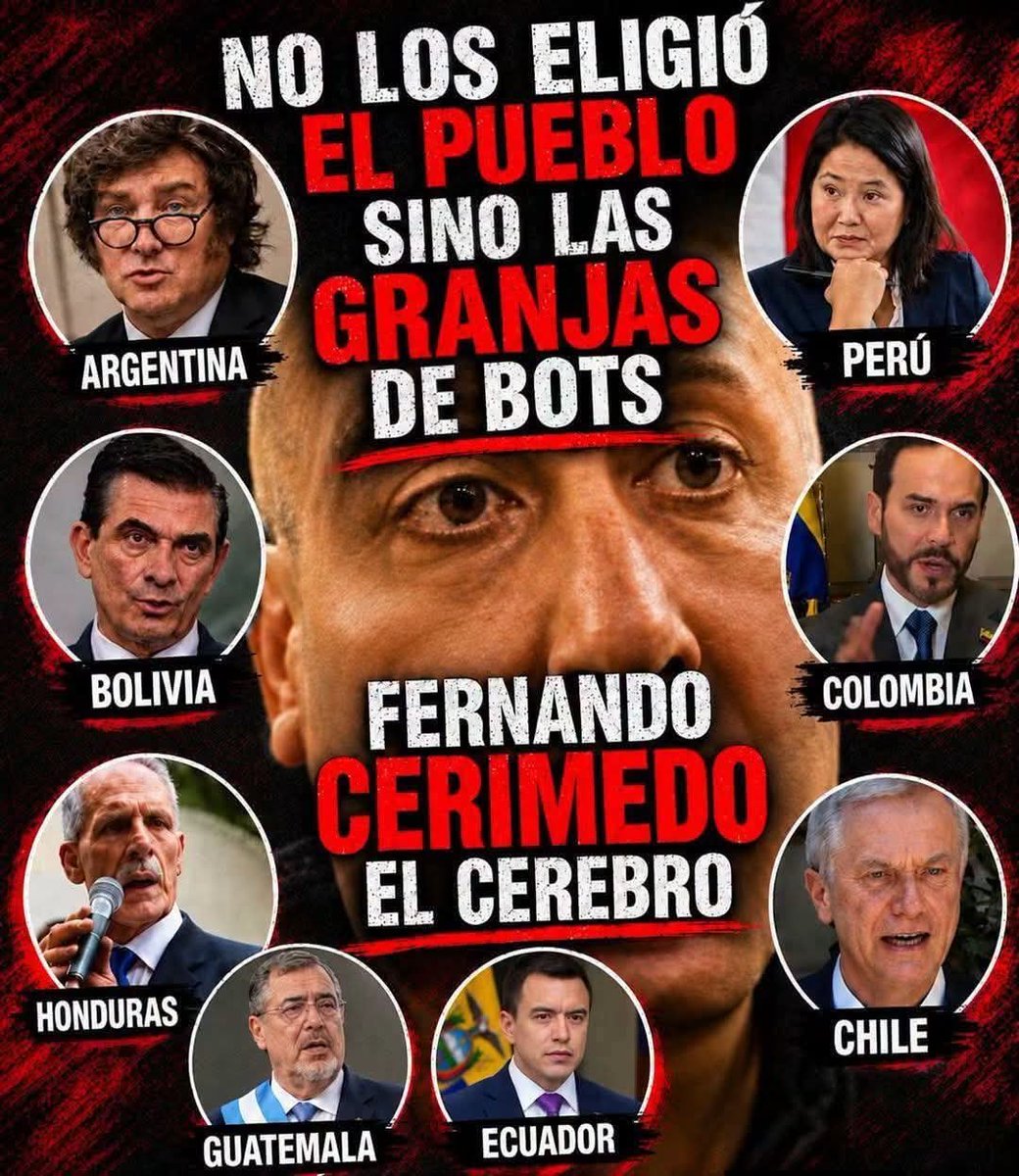 Prisma1949's tweet photo. LOS ELIGIÓ LAS GRANJAS DE BOTS,
Son presidentes elegidos por una computadora, por un SOFTWARE CORRUPT@, https://t.co/GlHssjmmgP