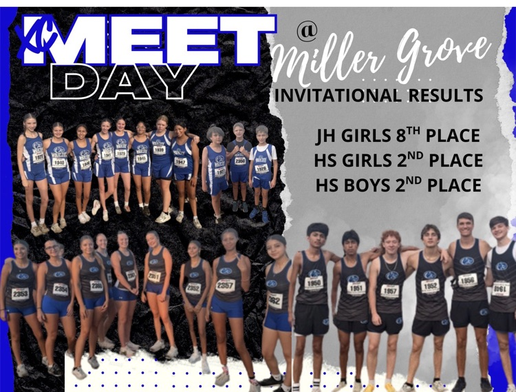 wcisd's tweet photo. WC Wolves JH and HS XC ran in the Miller Grove Invitational today and competed so well! Congratulations to all our runners and to Coach Herron and Coach Phipps! Wolves Do Work!🐺💪🏽🚾 https://t.co/LId4hhyMf7
