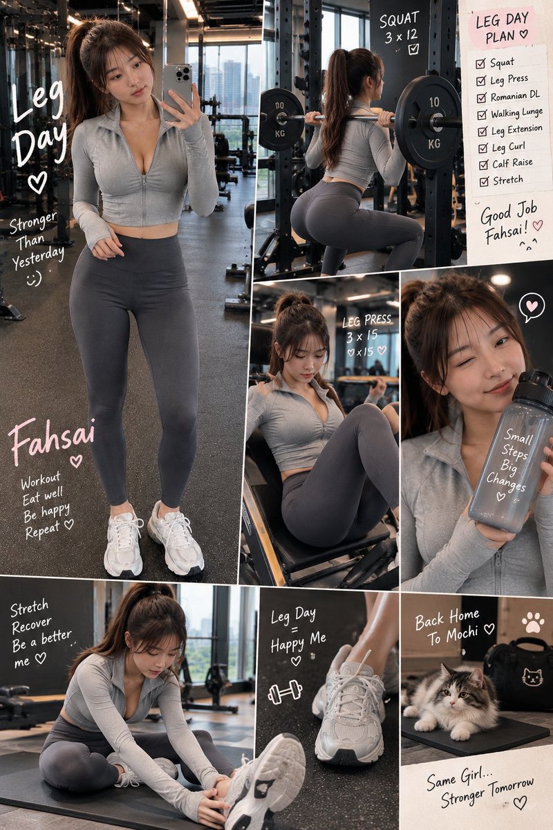 WanmaiAI11's tweet photo. 🏋🏻‍♀️ Don’t skip Leg Day. https://t.co/nwQZY4udVC