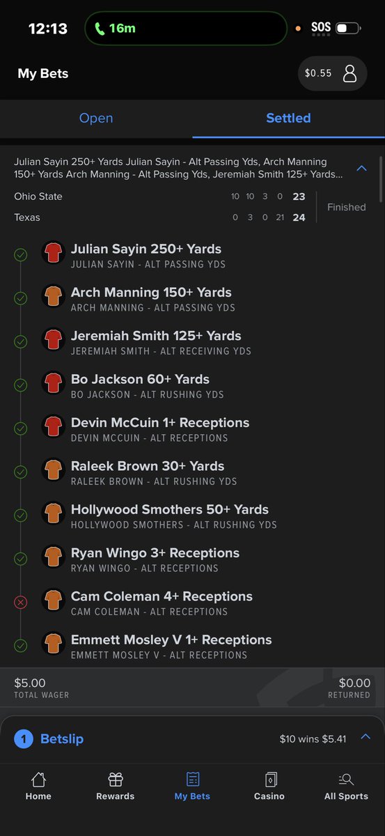 zWizPicks's tweet photo. @espn @FanDuelSports @FanDuel @FanDuel_Support cam Coleman had 4 receptions for 49 yards how did I loose my bet ? @NCAAFootball https://t.co/FdiJ1uzjp5