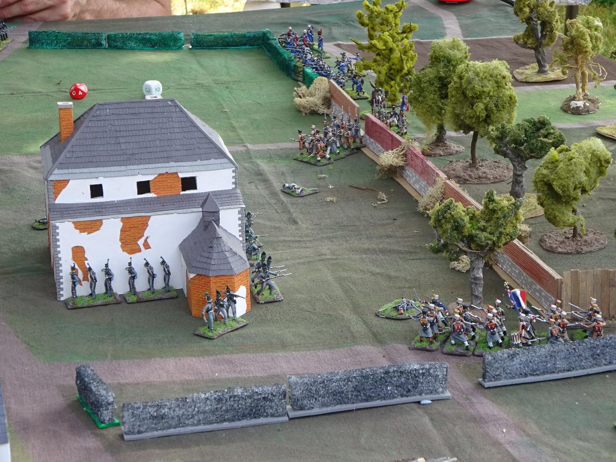 HatMiniatures's tweet photo. Hougoumont Farm wargaming by Krisztian. Rest of pics here: https://t.co/C6bMTl2qt9 https://t.co/xV8mNiHut6