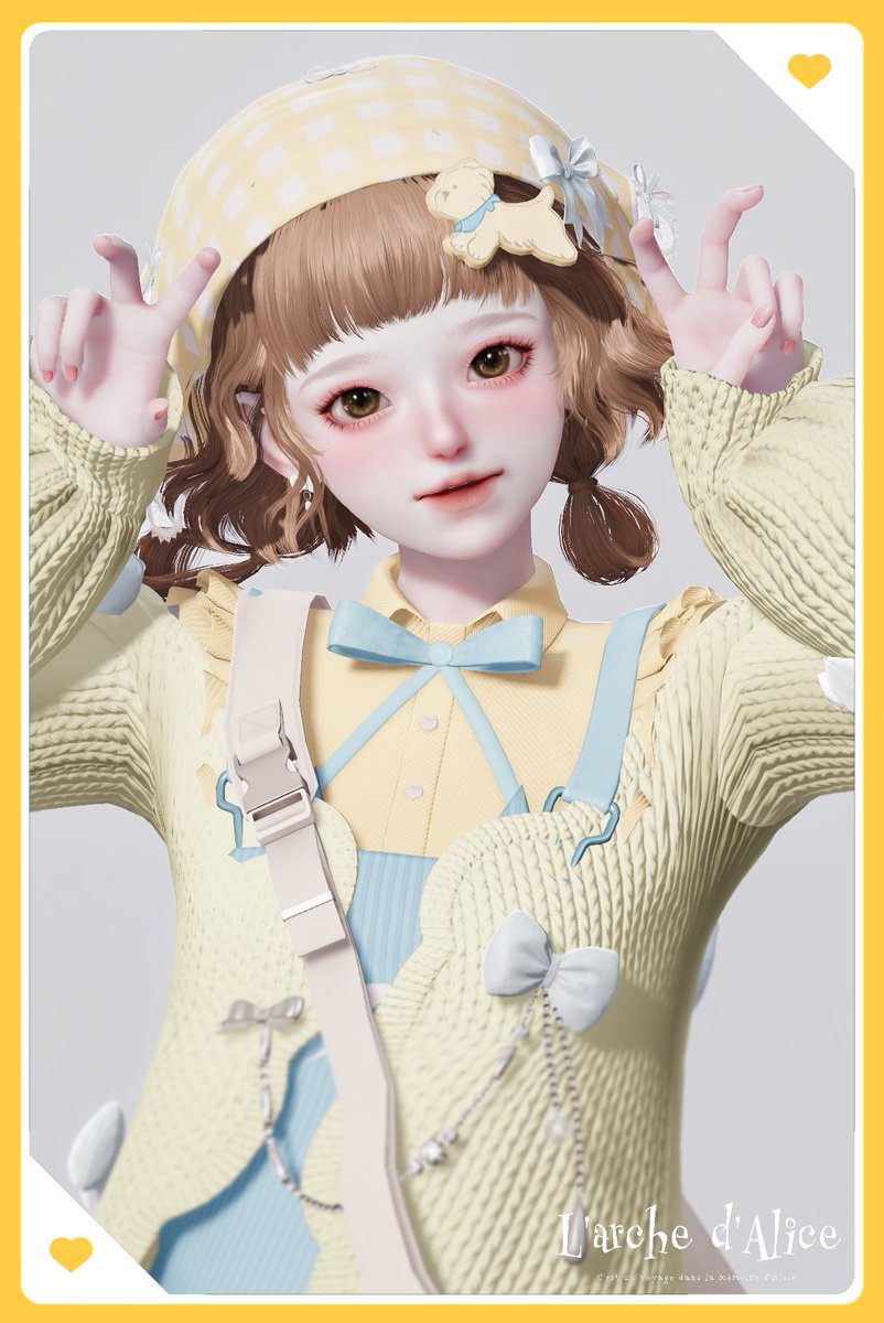 kekeke_games's tweet photo. 幼めコーデ🩵🪽
全身はルックブック風に加工してみました！
可愛いリアクロラルシュを楽しんでね〜！！

 #mémoire_Alice

このリプにタイムラプス置いとく！ https://t.co/2aCHJIW36f