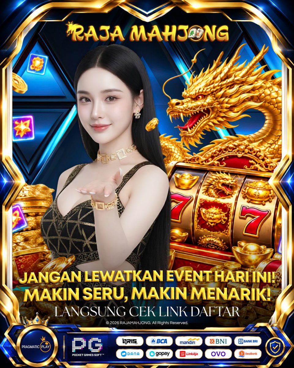 RajaMahjongID's tweet photo. 🐉 RAJA MAHJONG — EVENT SERU HARI INI! 🀄✨
Jangan lewatkan keseruan hari ini! Nikmati pilihan permainan favorit dan promo menarik yang tersedia. 🔥
🎁 Event &amp; promo terbaru
✨ Pilihan game beragam
⚡ Pengalaman bermain yang praktis
#RAJAMAHJONG #EVENTSERUHARIINI https://t.co/AoS8ccS9fX