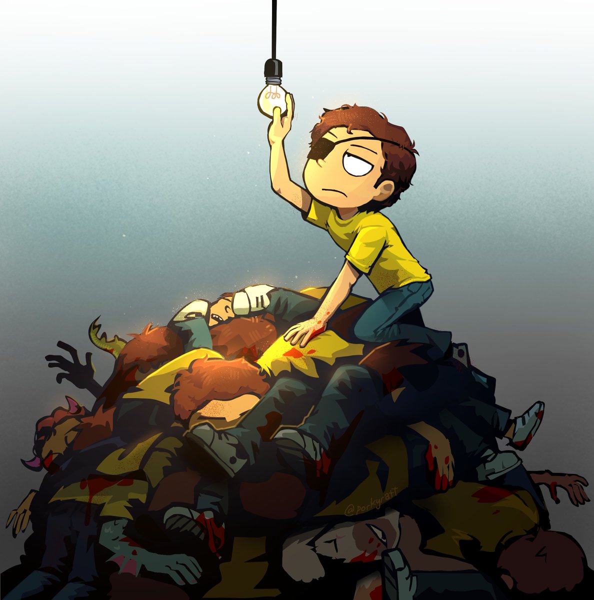 porkyratt's tweet photo. How many Morty's does it take to change a light bulb? https://t.co/9J4kGdazbX