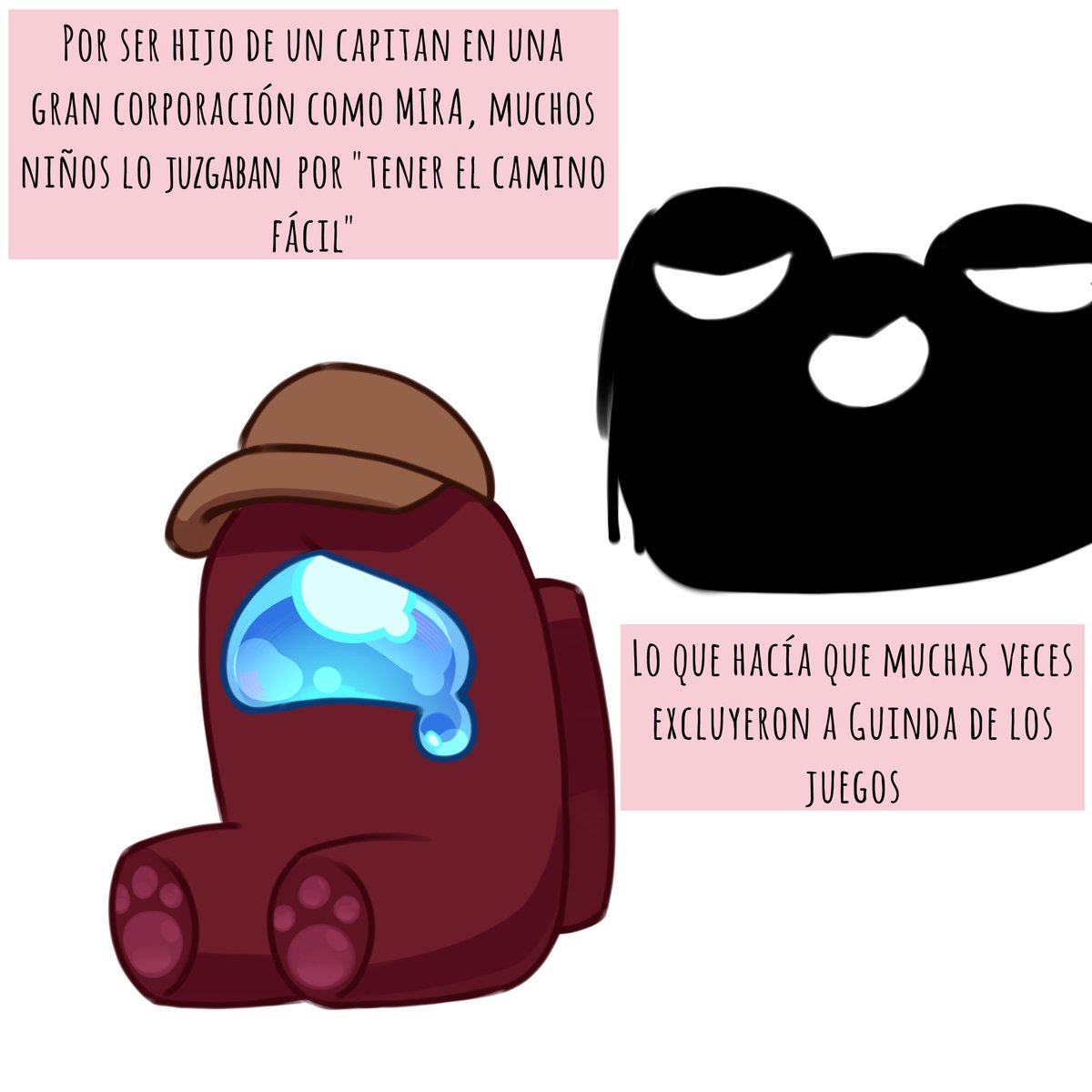 Mimi_makedraw's tweet photo. Un poco de la historia de Guinda 

Extra: Actualmente, es capitan del Skeld con Aqua (Frijol de Lima y Azul) como copiloto, aunque no le cae muy bien que digamos

#amongus #amongusfanart https://t.co/RgUfujpWJL