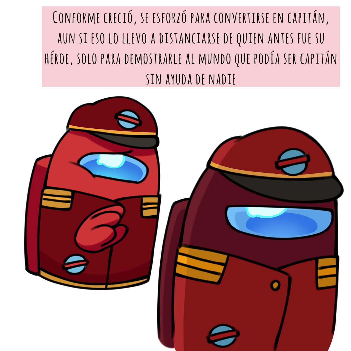 Mimi_makedraw's tweet photo. Un poco de la historia de Guinda 

Extra: Actualmente, es capitan del Skeld con Aqua (Frijol de Lima y Azul) como copiloto, aunque no le cae muy bien que digamos

#amongus #amongusfanart https://t.co/RgUfujpWJL