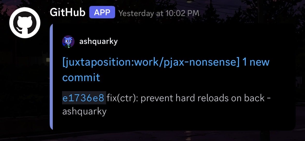 cubexmine's tweet photo. @notphox_ you're in luck because juxt is getting pjax‼️‼️‼️ https://t.co/3I8XaLtgxM