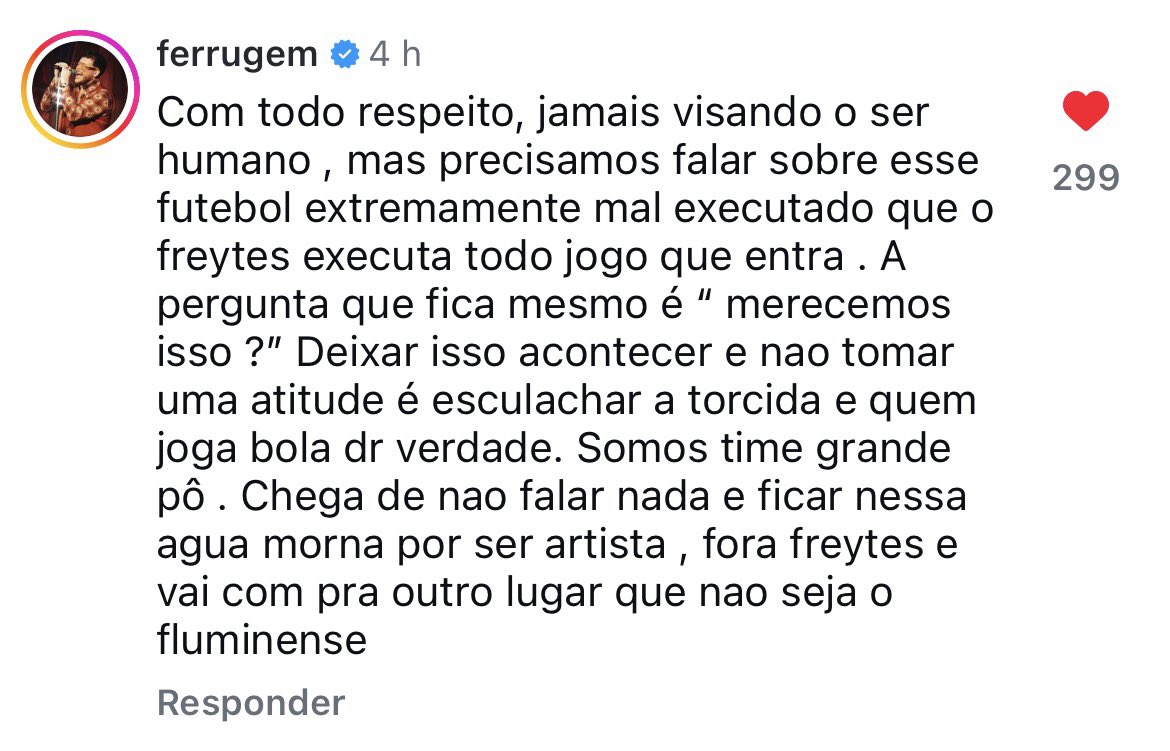 marimoraes0507's tweet photo. O inominável conseguiu fazer o FERRUGEM protestar e soltar um textão de repúdio. Um dos caras mais tranquilos do cenário nacional…
Kkkkkkkkkkkk tá pra nascer abutre maior do que esse suposto jogador https://t.co/P9JjWCNT0l