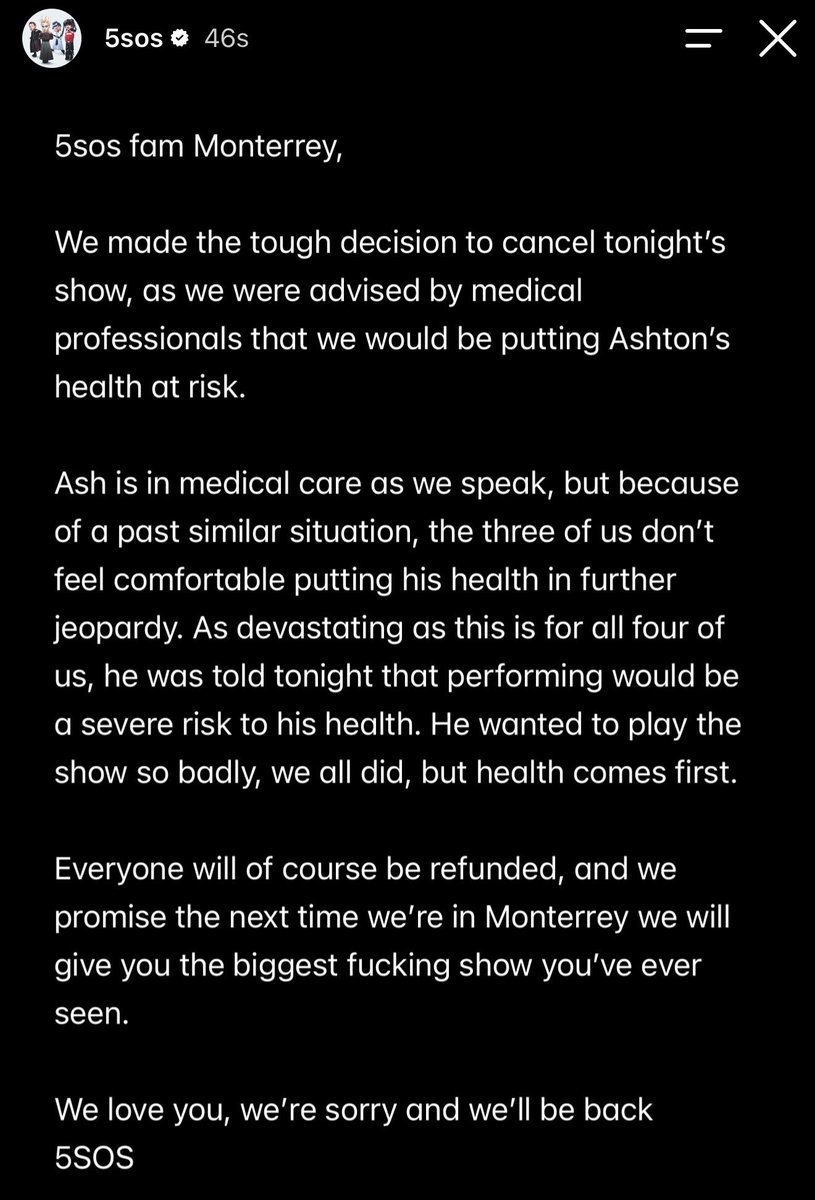 girlluketruther's tweet photo. this is so fucking scary. i’m glad they took the proper precautions, but reading that genuinely made my heart drop. sending such positive vibes to ashton https://t.co/qoCrGAjBKJ