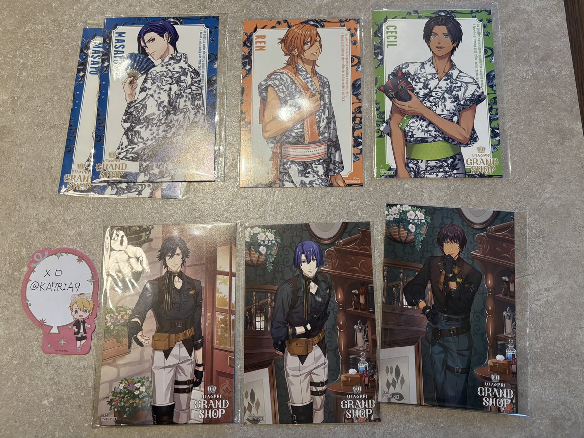 KA7RIA9's tweet photo. 【交換】うたプリ グラショ 浴衣 MC、福岡　特典

【譲】
浴衣　真斗×2、レン、セシル
MC  真斗、トキヤ、セシル

【求】浴衣 嶺二 ＞MC 翔

13日 お時間の相談ください
14日 終日
博多マルイ、博多駅周辺内手渡し希望

検索からでもお気軽にお声がけください https://t.co/NQ1lRP2qjX