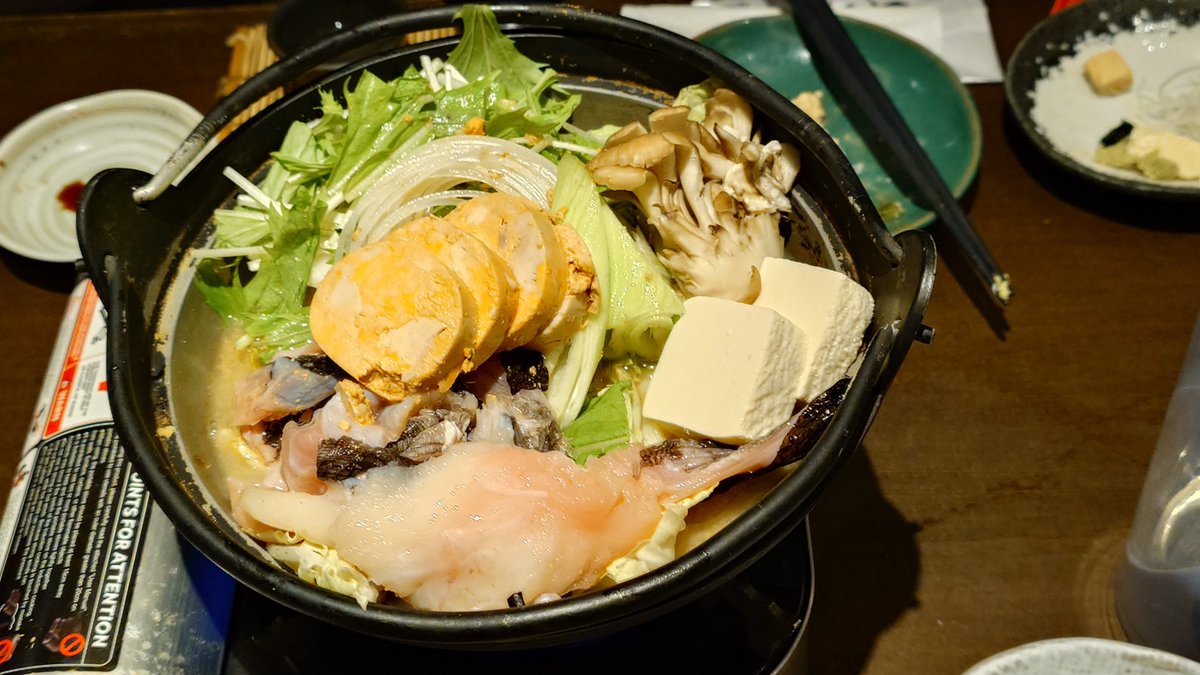 Lettusonly's tweet photo. 昨夜は美味しくあんこう鍋いただきました https://t.co/RX6rUWpkmJ