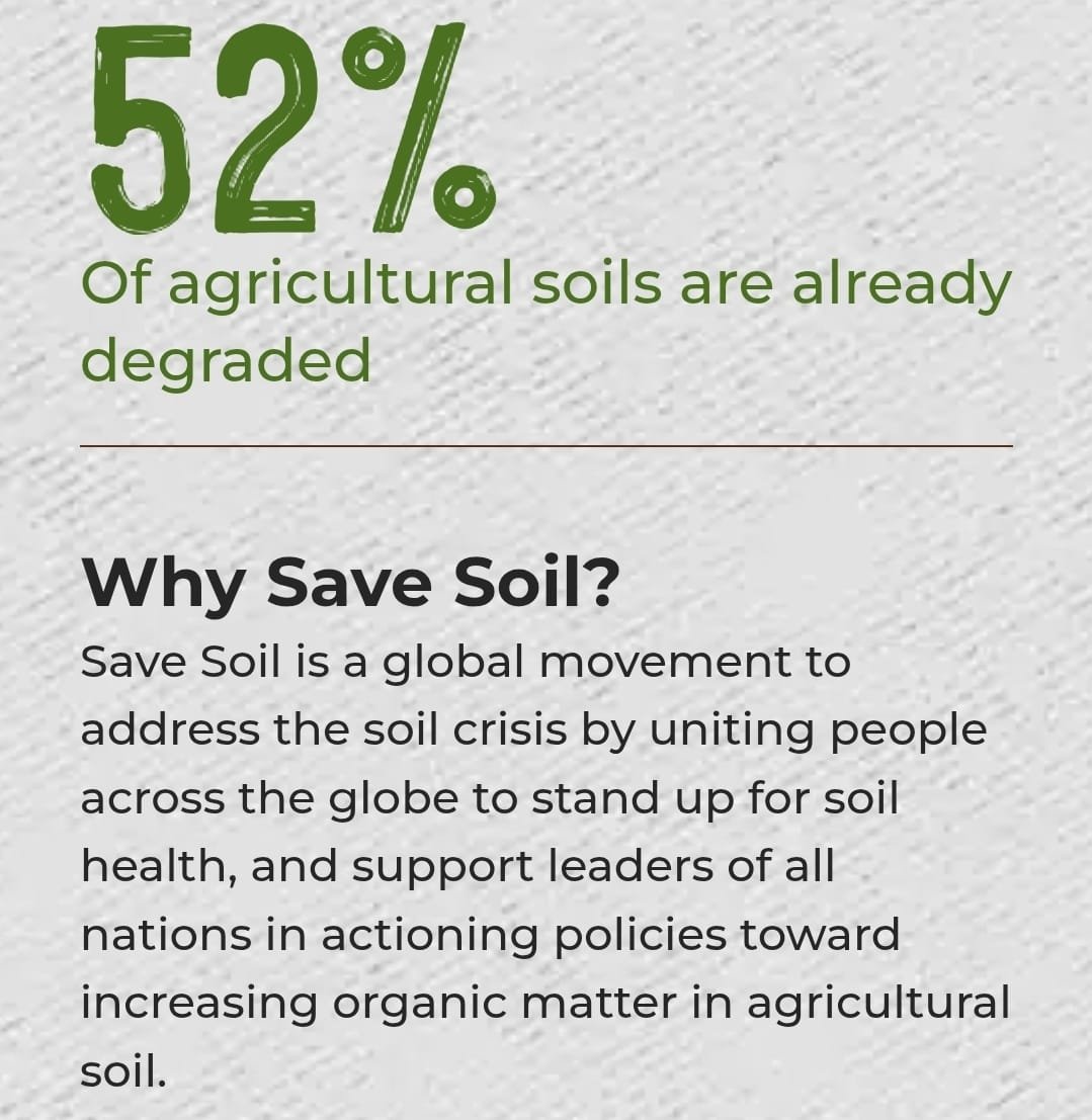ishavizagsharma's tweet photo. 🙏🏼Did 15kms of #SaveSoil running campaign &amp; reached 7,546kms

Lack of organic content turns soil into sand, leading to: 

Food Crisis
Water Scarcity
Loss Of Bio-Diversity
Climate Change
Loss Of Livelihood
Conflict &amp; Migration

@PMOIndia @DrSJaishankar @AmitShah @AshwiniVaishnaw https://t.co/8Njiy4UwGQ