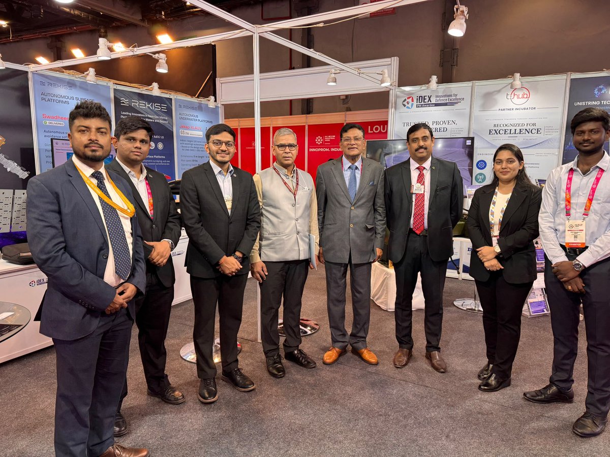 India_iDEX's tweet photo. #iDEX at INNOPROM India 26
iDEX startups are making their mark at INNOPROM, a key platform for trade, technology &amp; industrial cooperation between India and Russia

Proud to see 3 iDEX startups- GalaxEye, Unistring &amp; Rekise, taking India’s homegrown defence innovation to the world https://t.co/9dWdRmGi2t