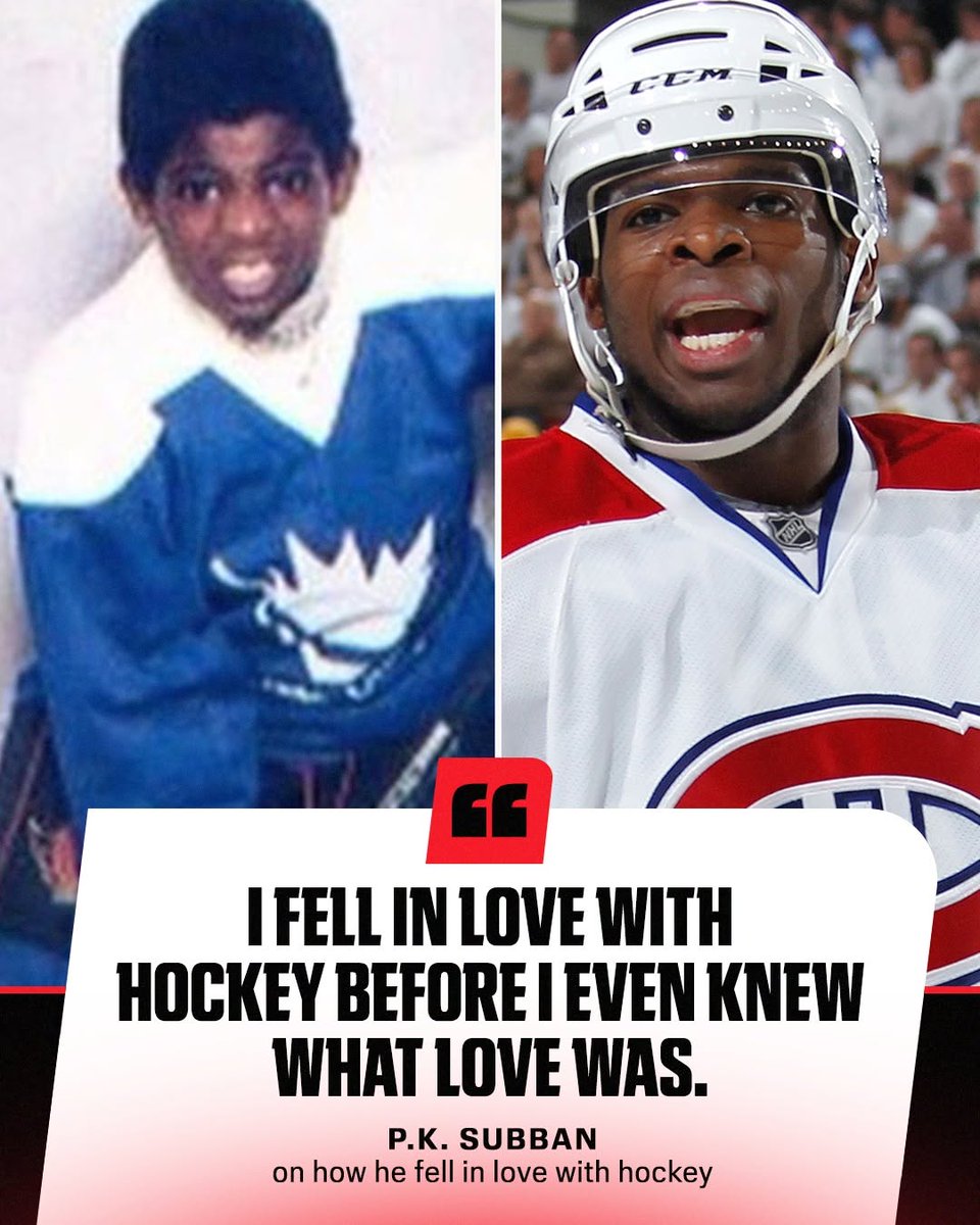 darrenfrydizzy's tweet photo. Hockey was clearly a big part of P.K. Subban's journey to the highest level. https://t.co/v5FbLjjpgm